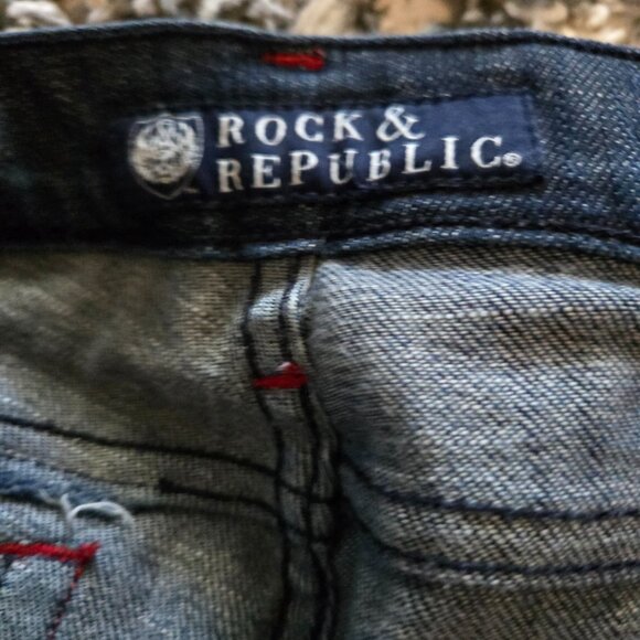 Rock & Republic Kasandra Bootcut Jeans Dark Wash Denim Size 26 EUC - Picture 5 of 5